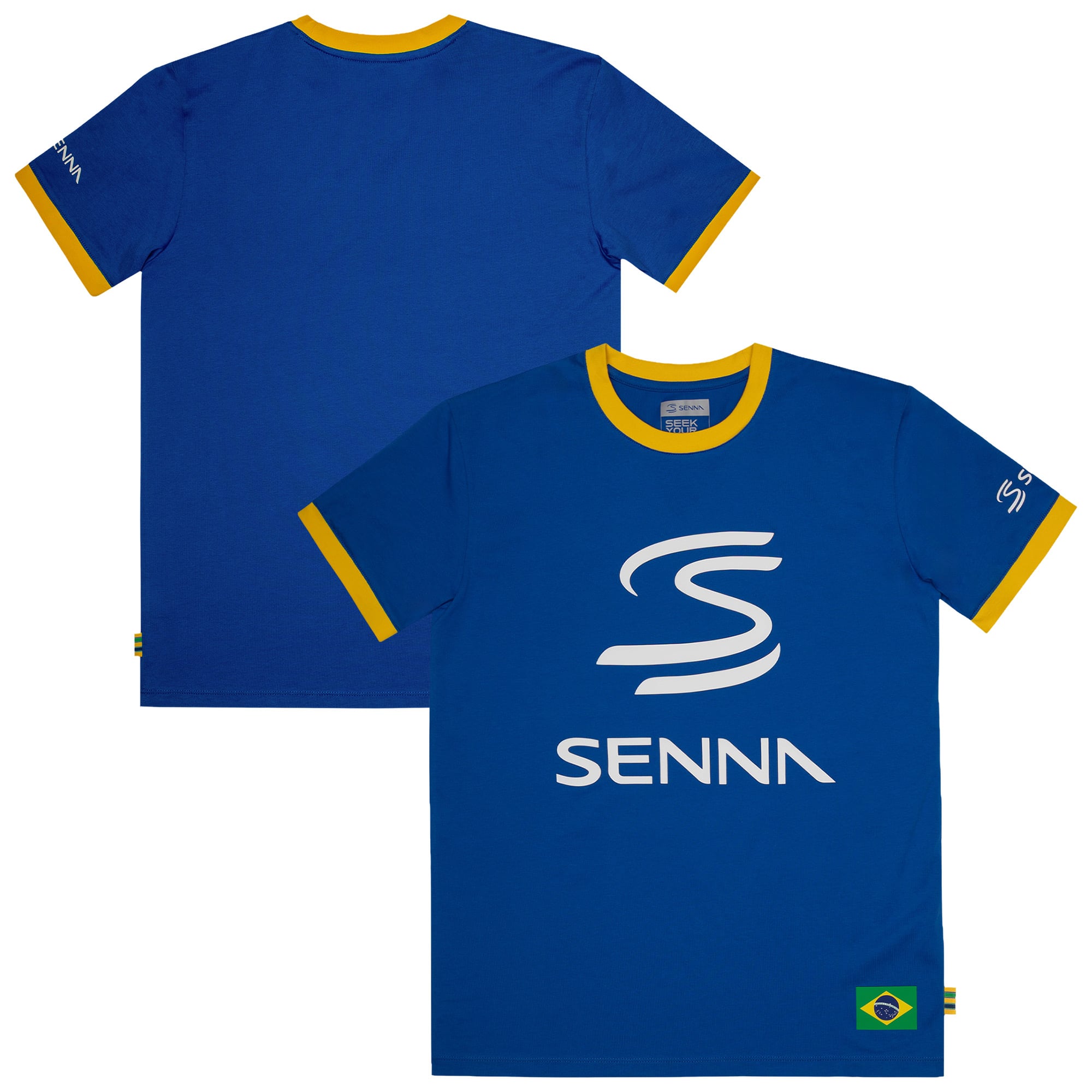 Ayrton Senna Logo-T-Shirt - Marineblau
