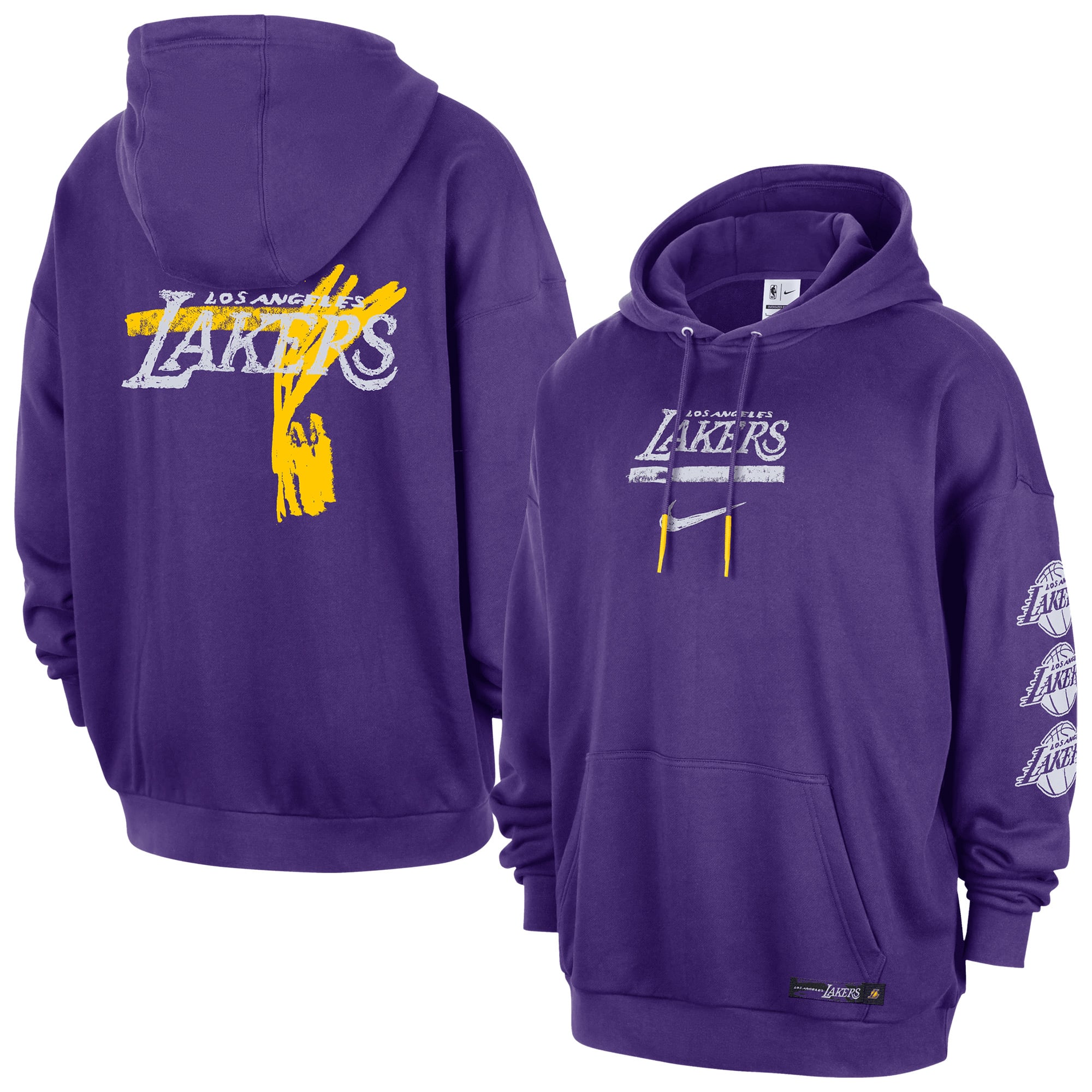 Sweat à capuche Nike Courtside des Los Angeles Lakers - Violet Field - Homme - Homme Taille: S
