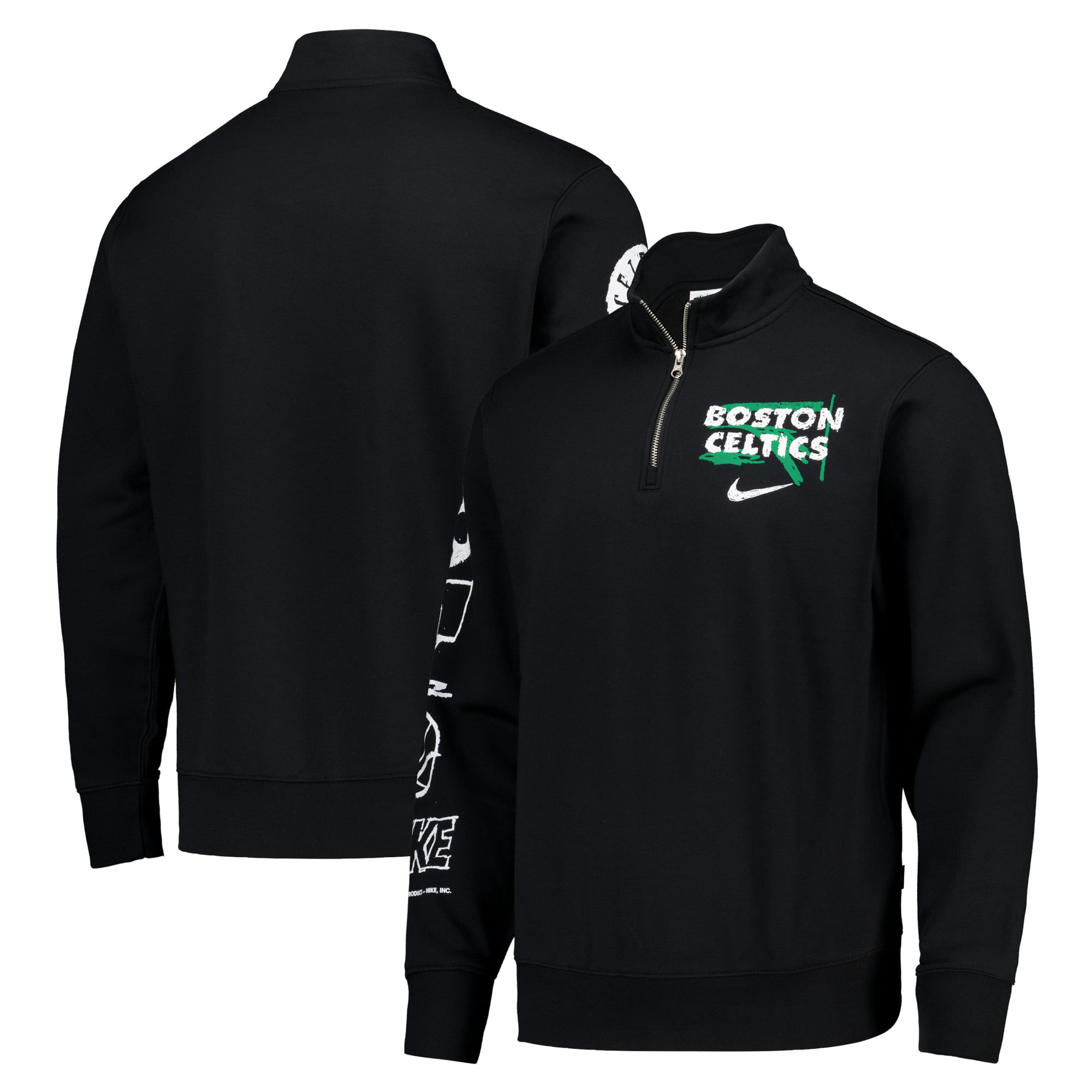 Haut demi-zip Nike Courtside des Boston Celtics - Noir - Homme - Homme Taille: XS