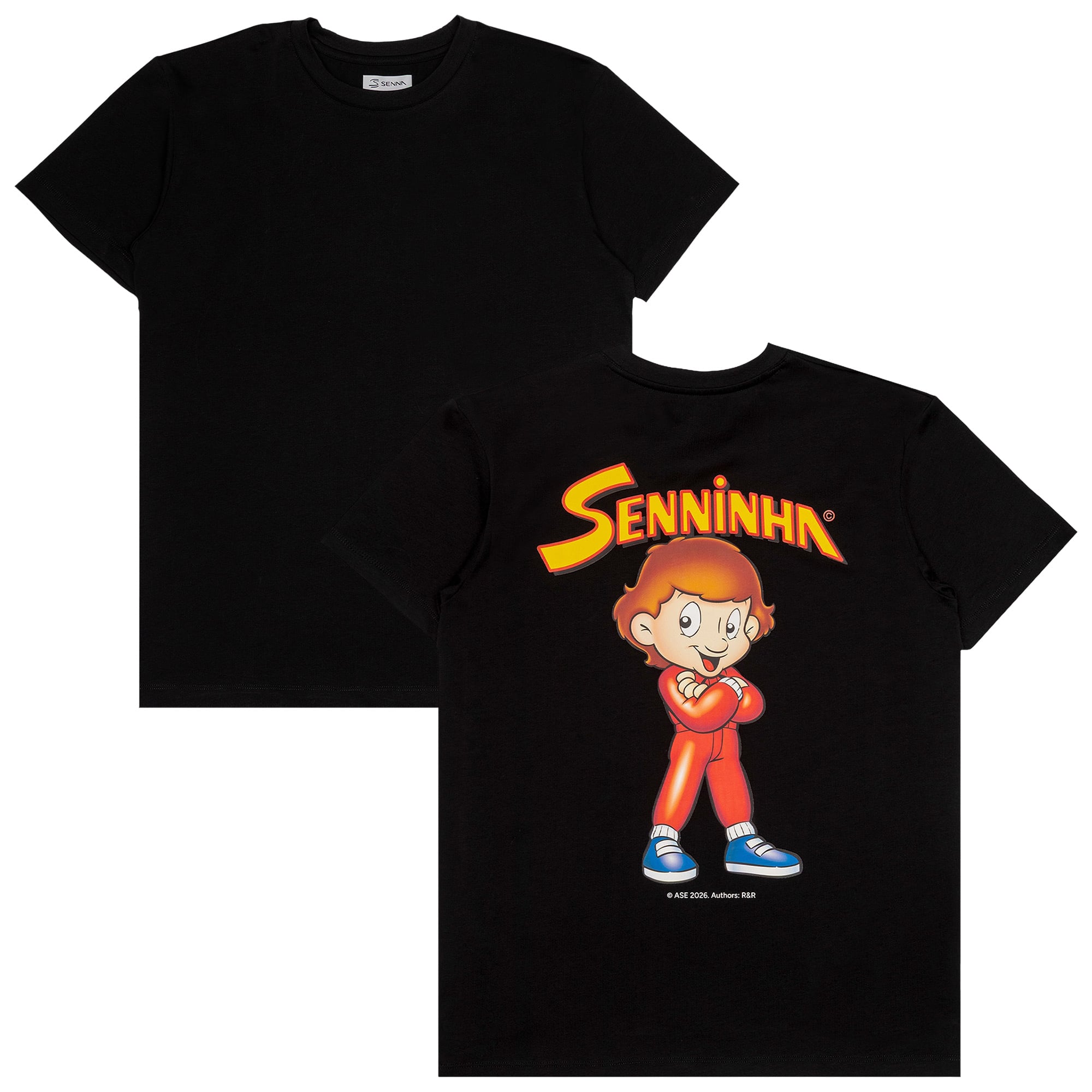 T-shirt oversize à l'effigie d'Ayrton Senna Senninha - Noir - Unisexe - unisexe Taille: XS