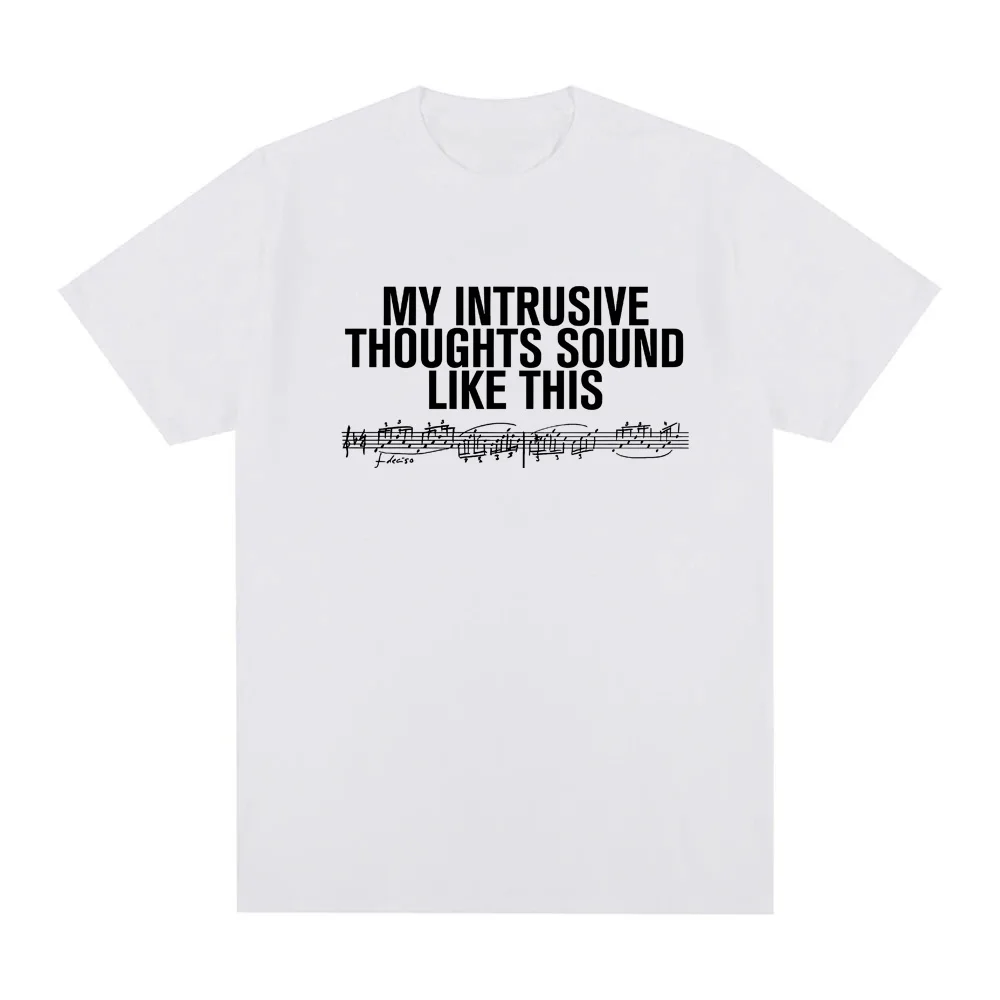 INTRUSIVE THOUGHTS BABY TEE 2026 neuer Stil ROSALIA Gleiche wie offizielle Website Hochwertiges T-Shirt aus 100 % Baumwolle mit weichem Rundhalsausschnitt Image