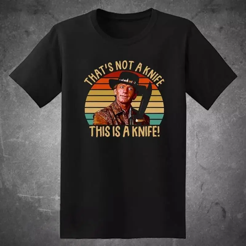 Crocodile Dundee That'S Not A Knife Herren Schwarz Größe S bis 5Xl T-Shirt