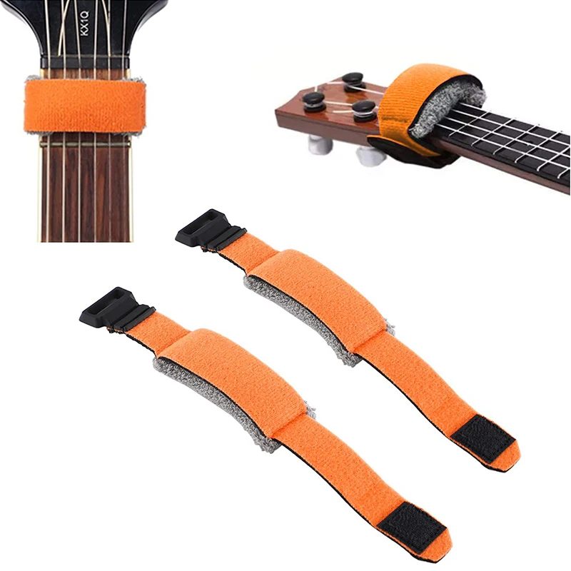1Pc Noise Dämpfer Muter Wraps High-elastische Gitarre Stumm Strap Einfach Zu Bedienen Saiten Instrumente Zubehör Für Bass ukulele Image