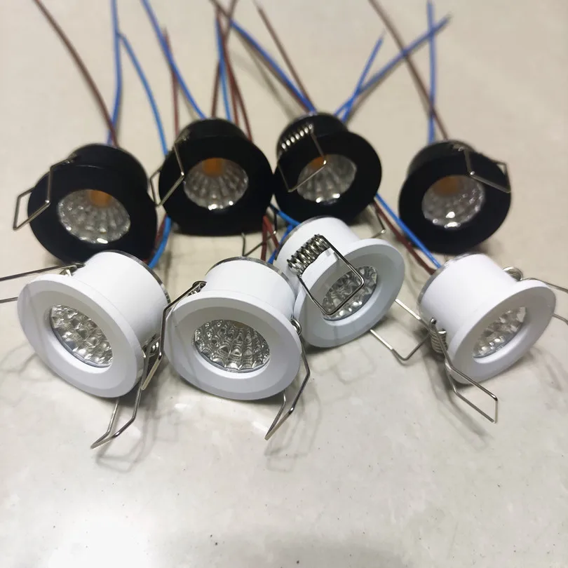 8PCS 3W LED Strahler 220V DC12V Mini 3W LED Decke Lampen Mini LED Downlight für Schrank schmuck Schaufenster Shop Shop Beleuchtung