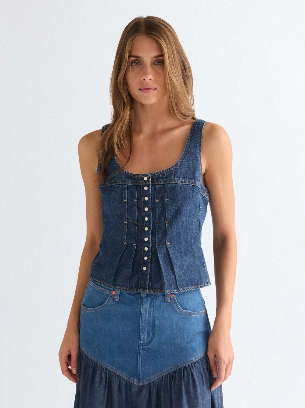 Wrangler Top Damen denim, XS Image