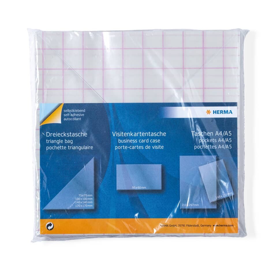HERMA Dreieck-Selbstklebetaschen, 140 x 140 mm, aus PP Image