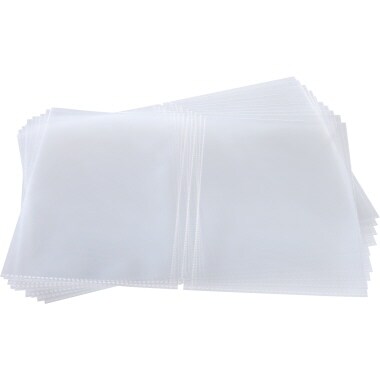 SIGEL SM181 Doppel-Transparenthüllen für A5 Speisekartenmappen für Gummibindung, 10 Stück, strapazierfähig und leicht abwischbar Image