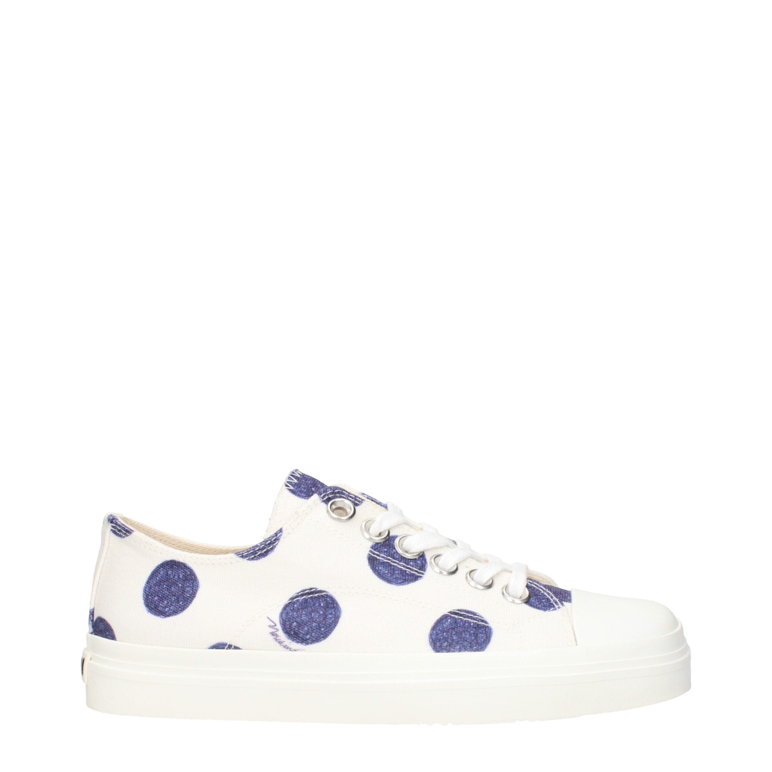 Moschino Weiße Stoff Low-Top Sneakers