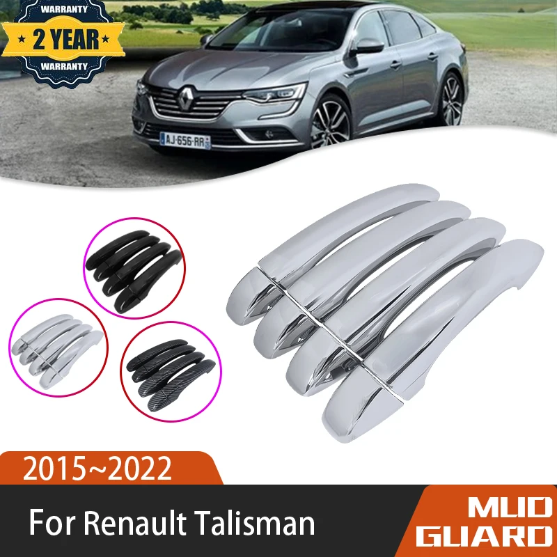 Luxuriou Chrome Copertura Maniglia Esterna Della Porta Per Renault Talisman Samsung SM6 2015 ~ 2022 2016 2017 2018 Accessori Auto styling