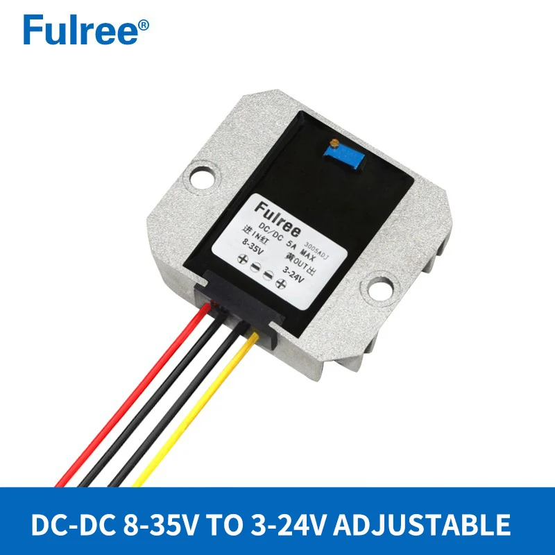 Convertitore step down da 12 V a 5 V 6 V 9 V CC da 24 V a 10 V 13,8 V 15 V 19 V CC Buck Regolatore per auto a tensione regolabile da 24 Volt a 12 Volt
