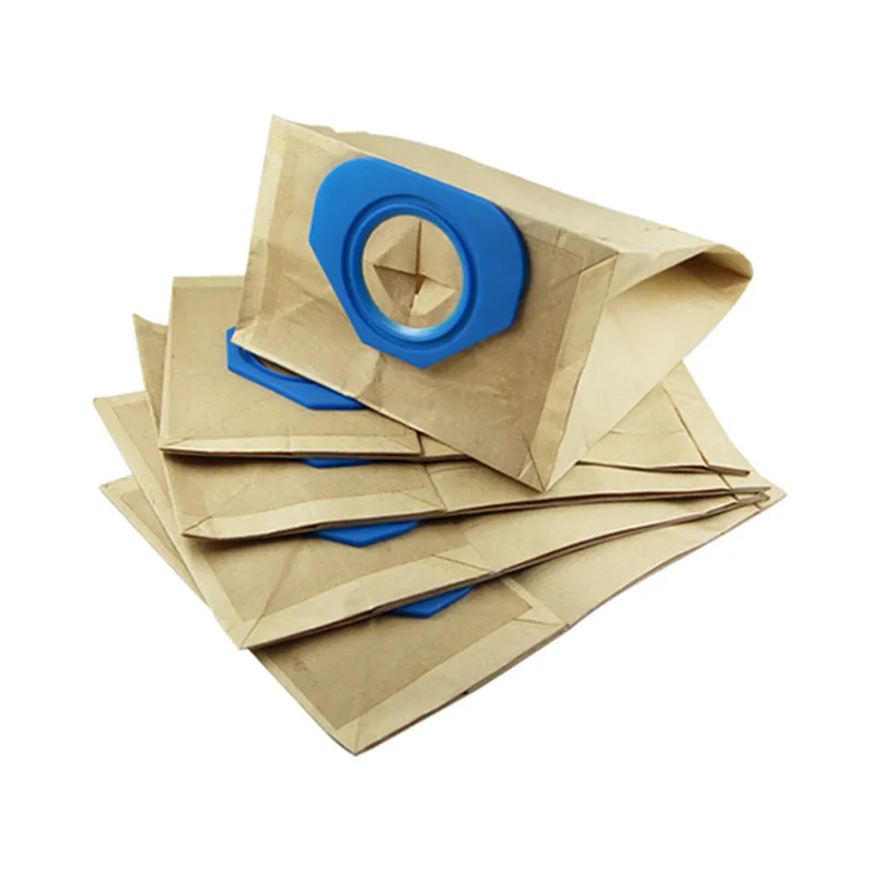Sacchetto filtro dei sacchetti di polvere di carta dell'aspirapolvere di 6 pezzi/lottp per le parti della borsa dell'aspirapolvere di Nilfisk IVT1000CR GS90 GM90 GM80 GS80 GA70