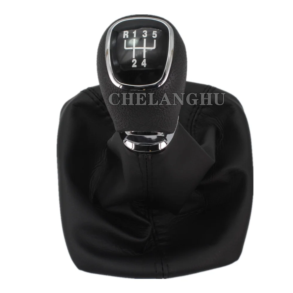 Stivale pomello del cambio con leva del cambio a 5 velocità per Skoda Octavia A5 A6 berlina Combi 2004 2005 2006 2007 2008 2009 2010 2011 2012 2013