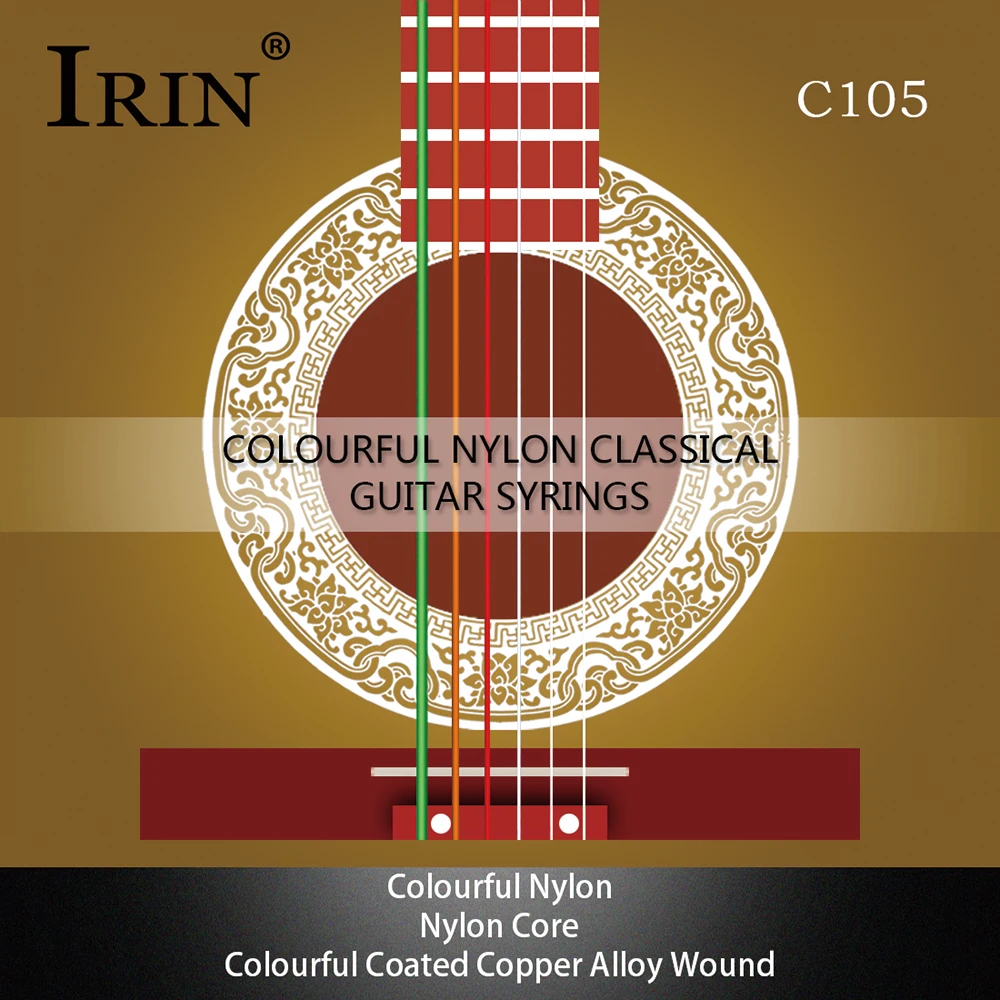 6 pezzi corde per chitarra chitarra classica corde in Nylon colorate parti per chitarra classica accessori di ricambio per strumenti musicali