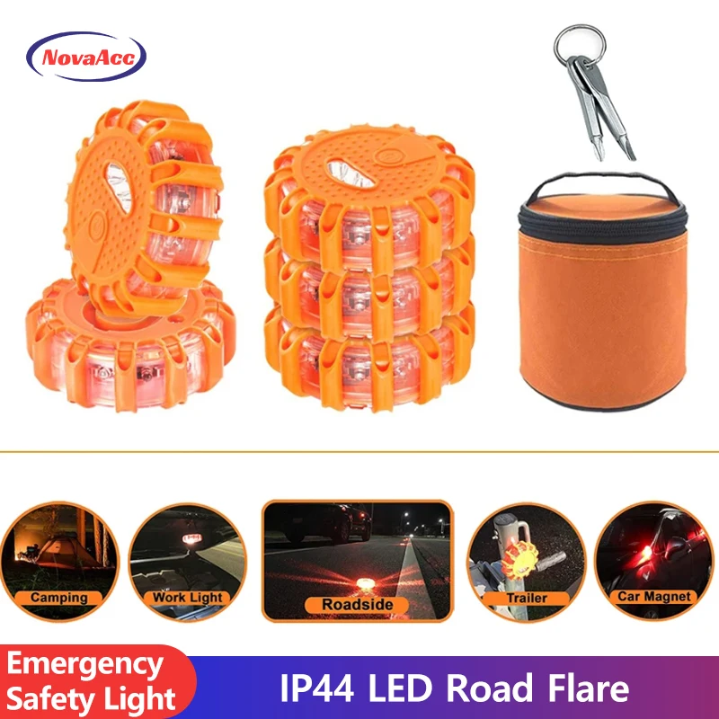 Luce di sicurezza stradale di emergenza magnetica IP44 LED Strada Flare LED Torcia svasata di sicurezza Avvertimento Luci notturne Lampade faro