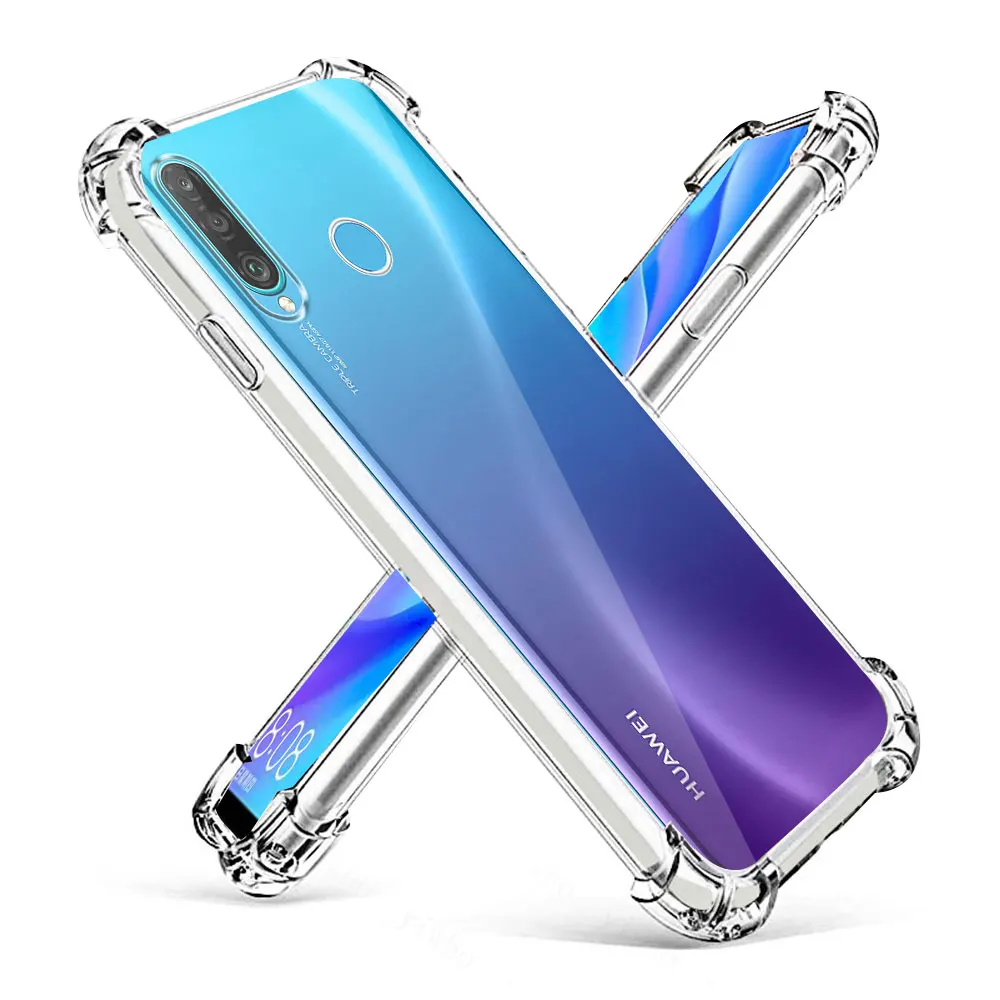 Per Huawei P30 Lite Custodia Trasparente Antiurto In Silicone Morbida Copertura Del Telefono Custodie Per Huawei P30 Pro Coque Per Huawei P30 Lite Funda