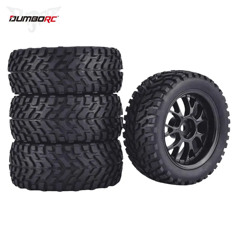 9imod 4 pezzi 75mm gomma Off Road Buggy RC ruota 12mm pneumatici esagonali per 144001 MN99S MN90 MN86 1/14 1/16 1/10 RC aggiornamento auto da corsa