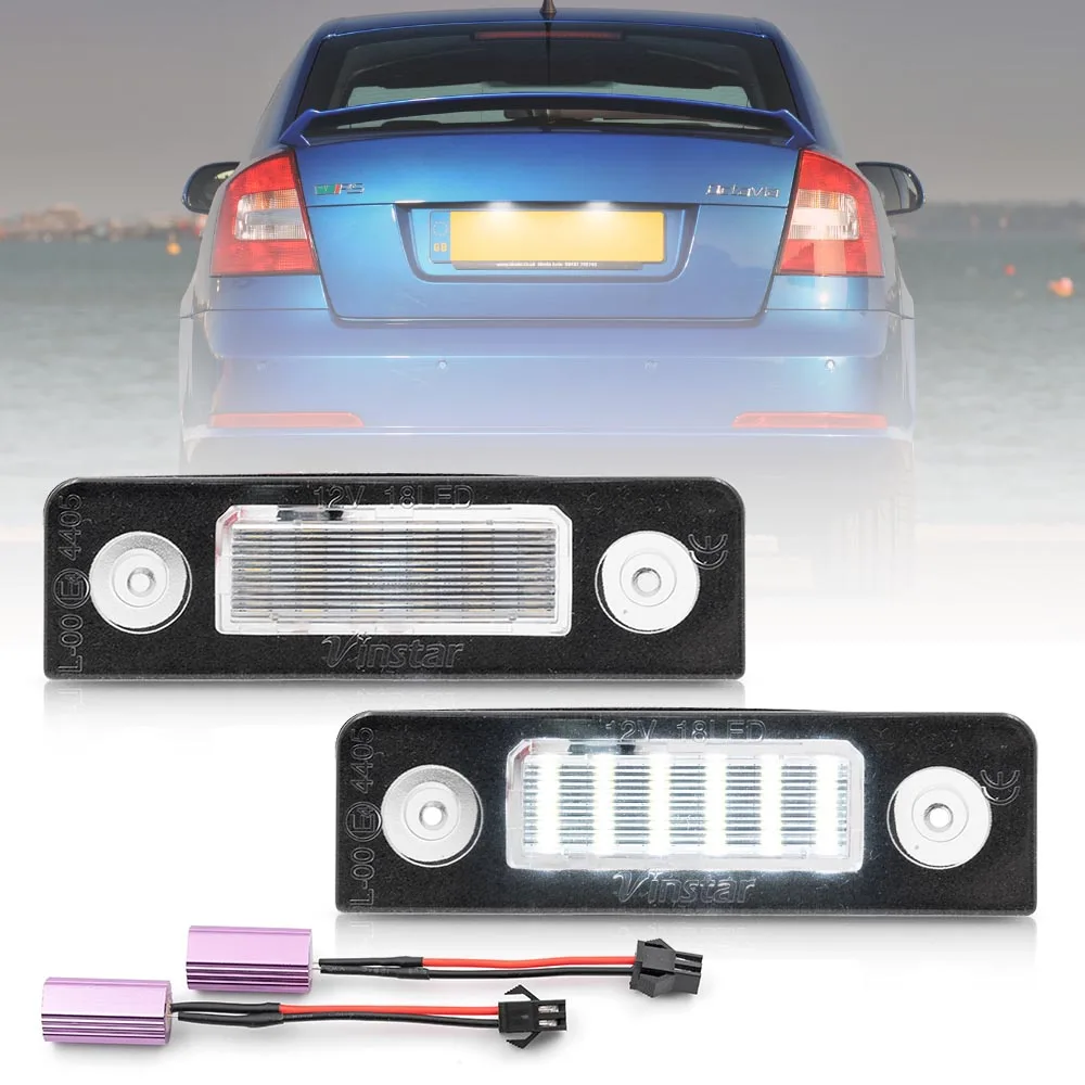 2X Canbus LED targa luce per Skoda Octavia MKII 1Z A5 FL 2009-2013 Octavia MKII 2003-2007 Roomster 5J 2006-2010