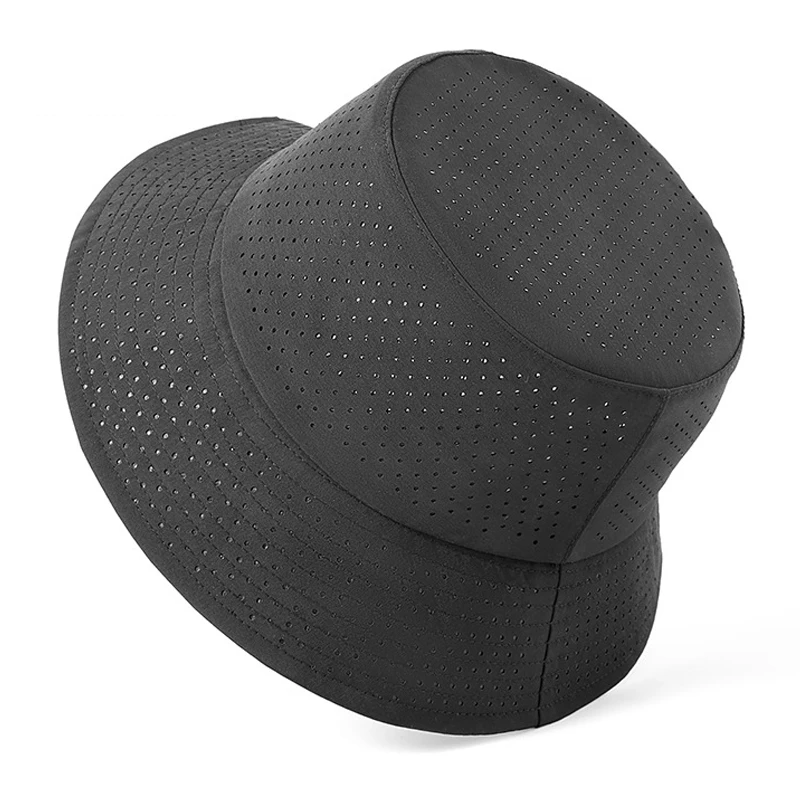 Cappello da sole estivo Uomo Donna Berretto Panama in rete ad asciugatura rapida Cappello da pescatore piatto da esterno Cappello da pescatore traspirante in rete di grandi dimensioni