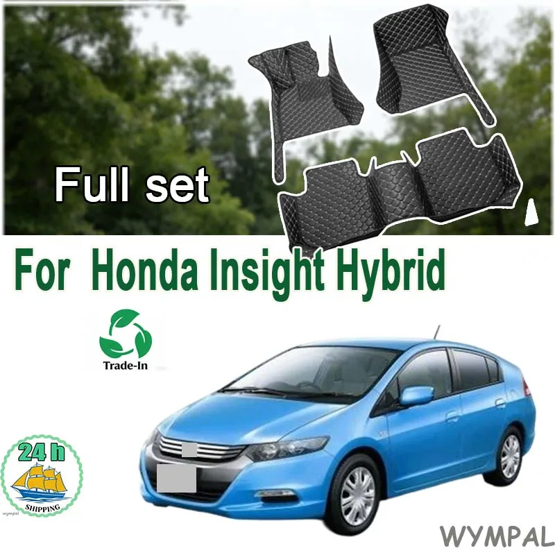 Tappetini auto per Honda Insight Hybrid ZE2 ZE3 2010 2011 2012 2013 2014 5 posti Anti-sporco Tappetini auto Set completo Accessori auto