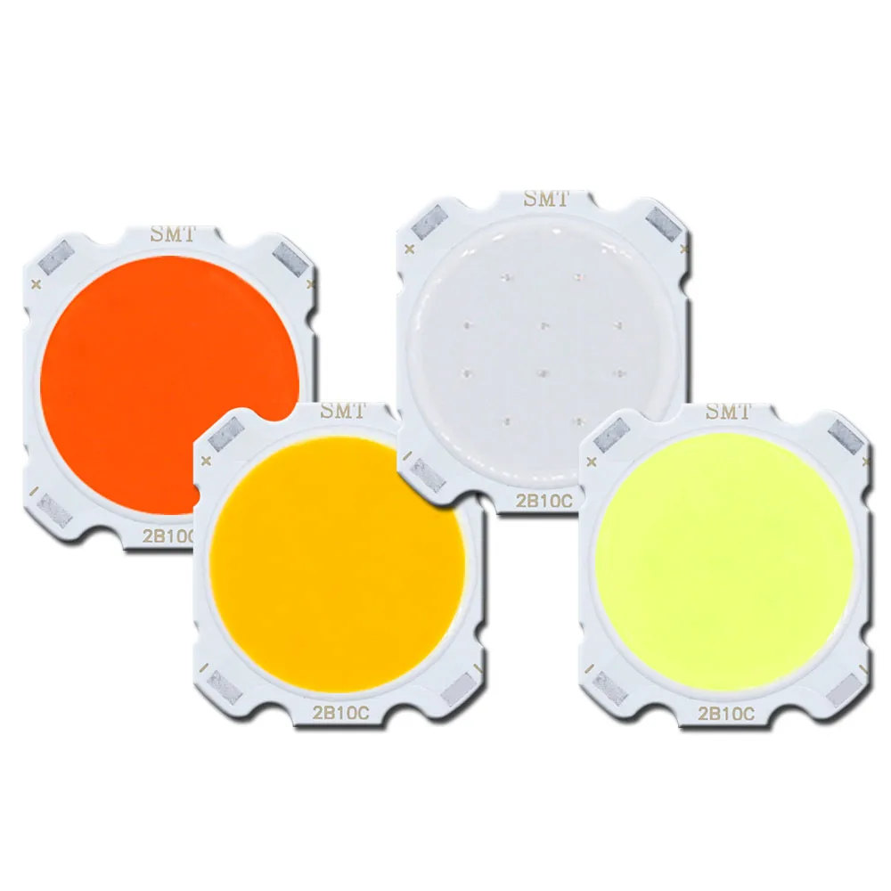 10 Pezzi LED COB 3W 5W Luminosi 20mm Rosso Verde Blu Giallo Bianco Chip LED Lampadine Faretto Pannello Luminoso Downlight Diodi LED