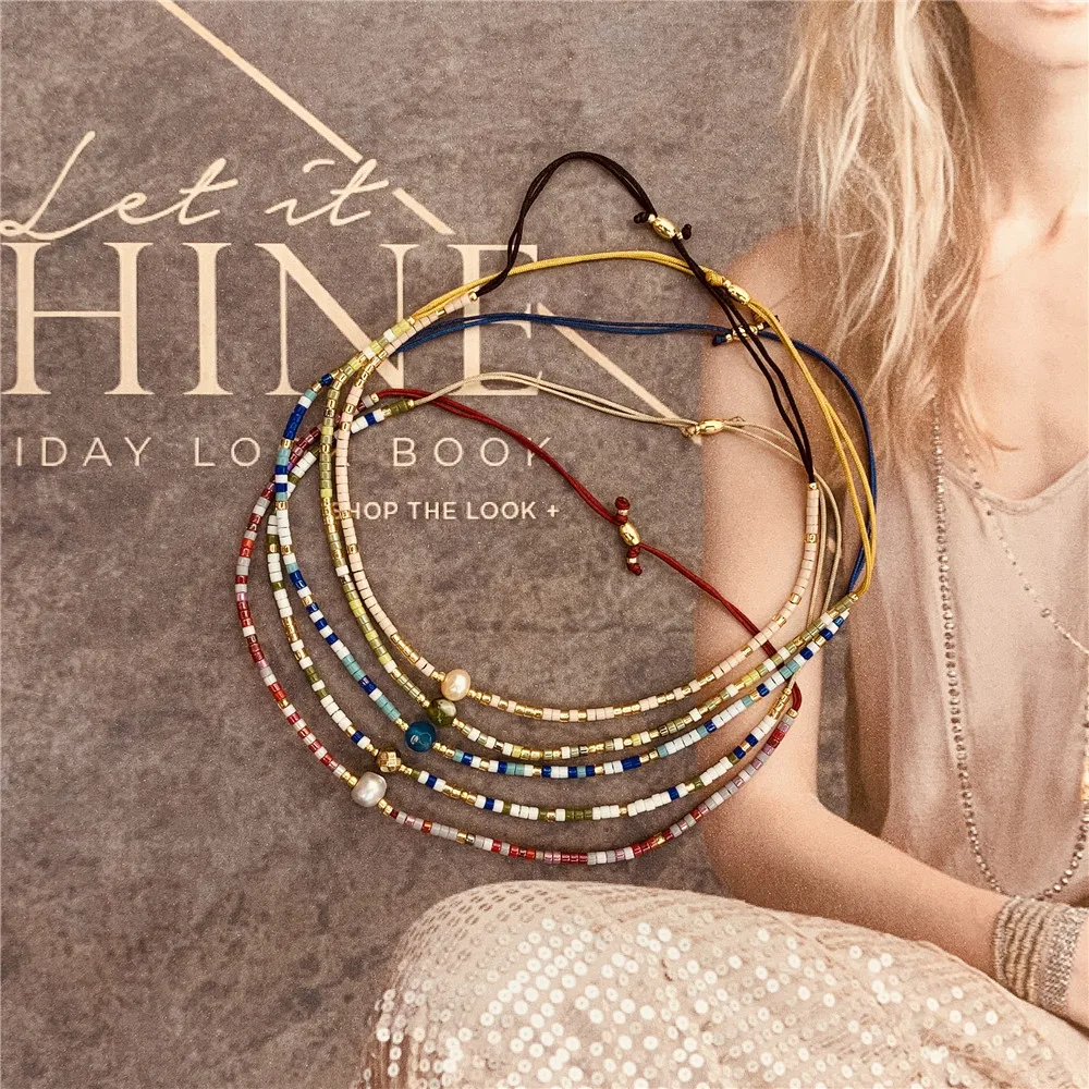 Go2boho Miyuki Bracciale con perline Pietra di moda Gioielli con perle Perline Gioielli Braccialetti semplici vintage Pulsera di alta qualità
