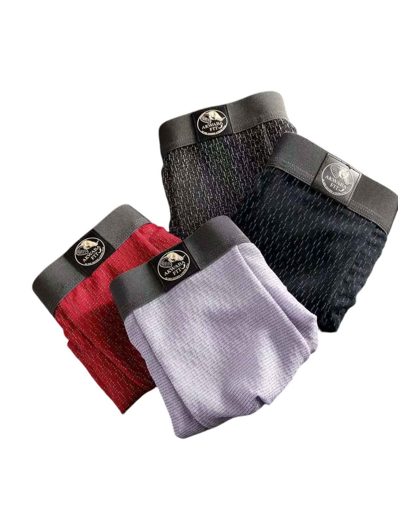 4er-Pack Premium Texturierte Boxershorts für Herren, in Verschiedenen Größen Erhältlich, Komfortable, Atmungsaktive und Stilvolle Herren-Unterwäsche für den Alltag Image