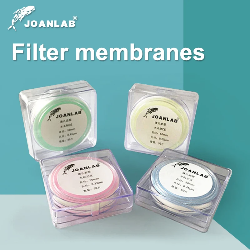 JOANLAB Laborwasser-Mikrofiltrationsmembran, mikroporös, 0,45 μm, 0,22 μm, organische Mikrofiltrationsmembran, Durchmesser 50 mm, 100 mm Image