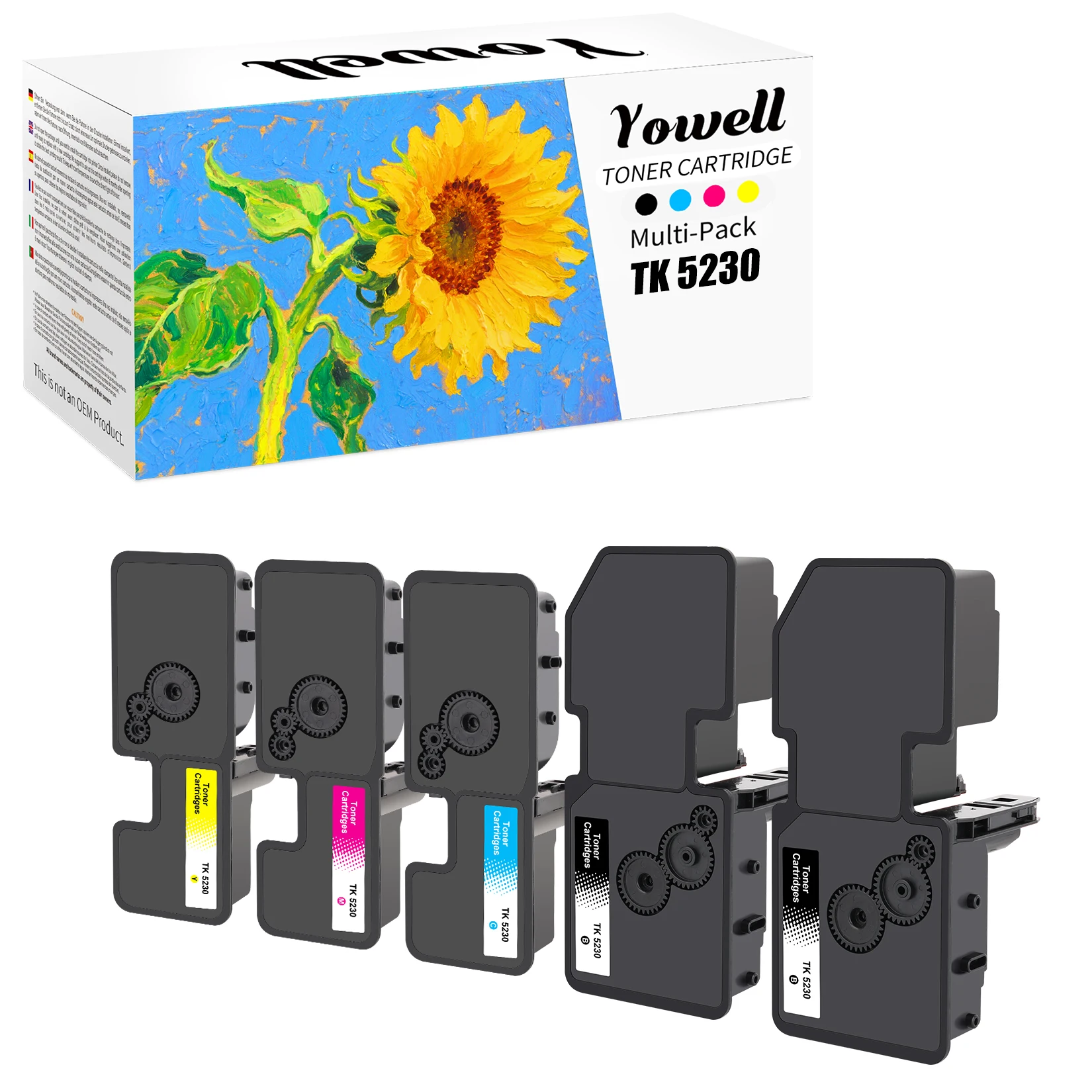 Yowell TK-5230 TK5230 Hochleistungs-Tonerkartuschen Kompatibel mit Kyocera ECOSYS P5021cdn P5021cdw M5521cdn M5521cdw Mit Chi Image