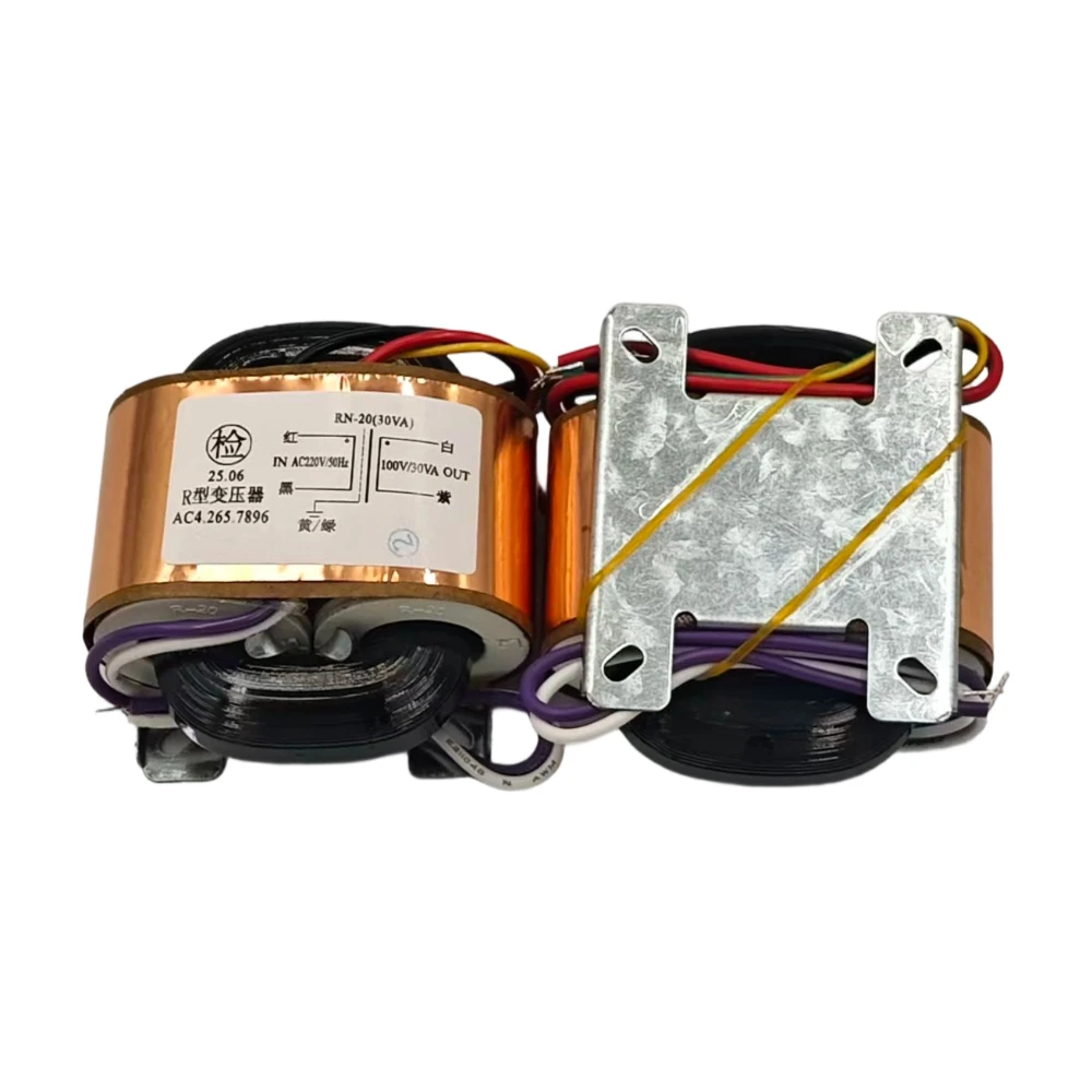 1 Stück 30 VA 30 W Eingang 220 V Ausgang 100 V R-Typ-Transformator Leistungsisolationstransformator speziell für CD-Player Image