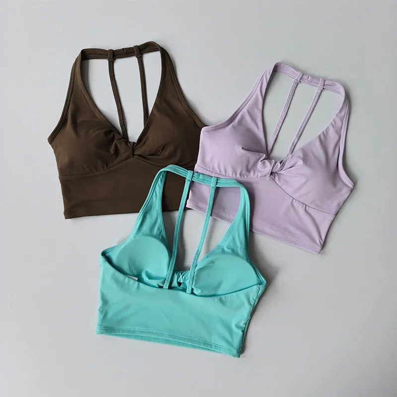 Sport-BH-Weste für Damen, atmungsaktiv, schnell trocknend, stoßfest, Yoga-BH, Pilates, Fitness, Training, Laufen, Back Beauty Tops Image