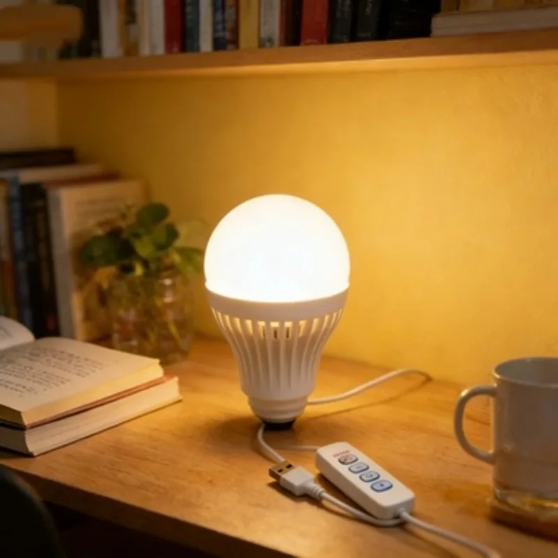 5V LED-Laterne Campinglampe USB-Notfallbirne Hängende Zeltlampe für Arbeit, Grillen, Angeln, Reparaturen, Outdoor-Camping