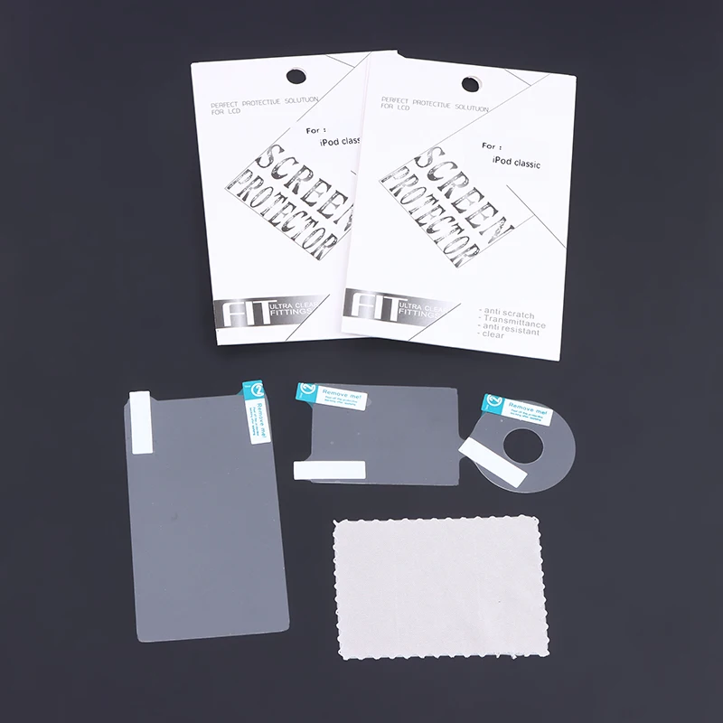 Klare Schutzfolien-Set für iPod Classic 6. und 7. Generation 80GB 120GB 160GB - Bildschirm- und Rückseiten-Schutzfolie Image