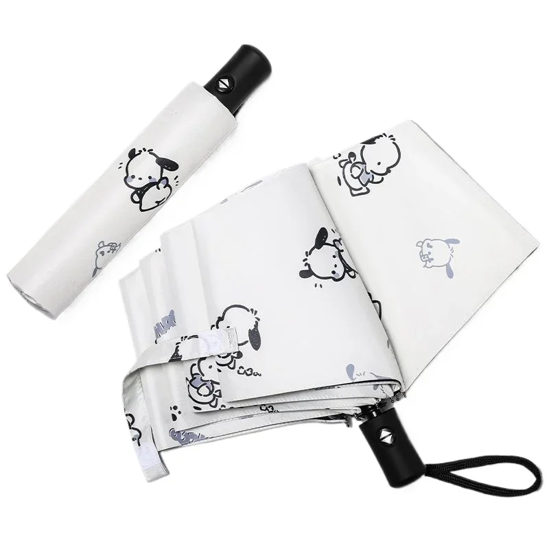 Sanrio Pacha Hund automatische Regenschirm Sonnenschutz Sonnenschutz niedlichen Cartoon Regen und Regen UV Sonnenschirm Image