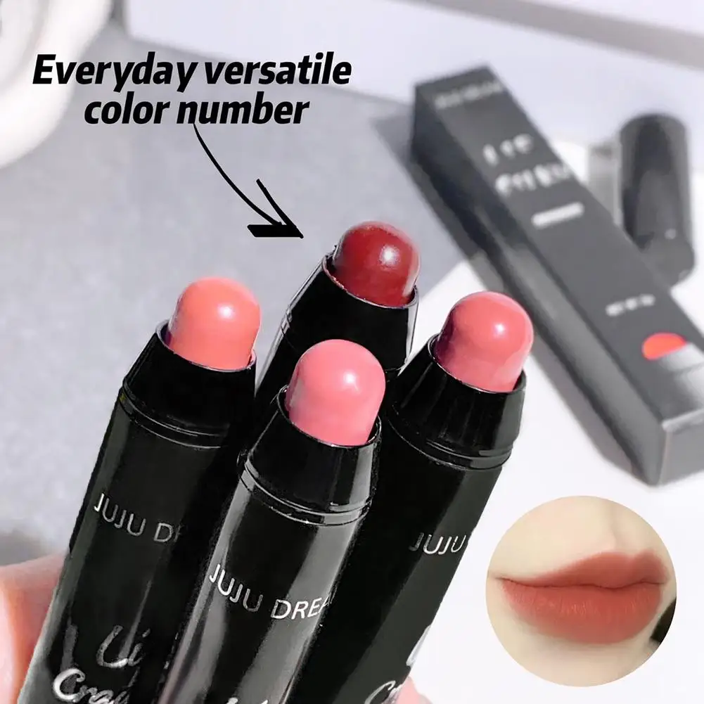 2-in-1 Lippenstift & Lipliner-Stift - Matt, Wasserfest, Langanhaltend, Nicht-verblassend, Feuchtigkeitsspendend, Nicht austrocknend, für Anfänger Image