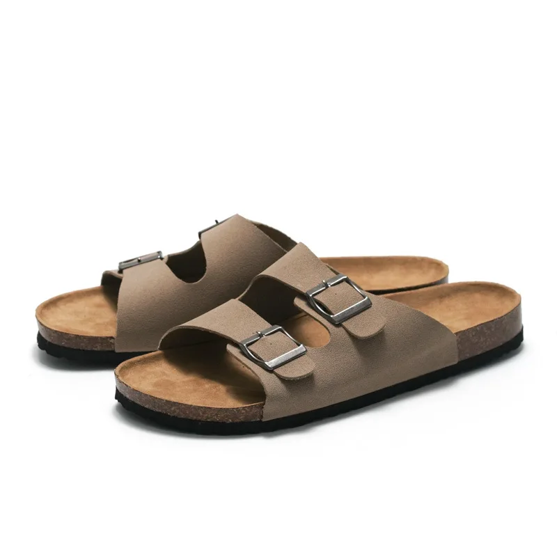 COWCOM Herren Kork Sandalen Strand Flip Flop Herrenschuhe KWN
