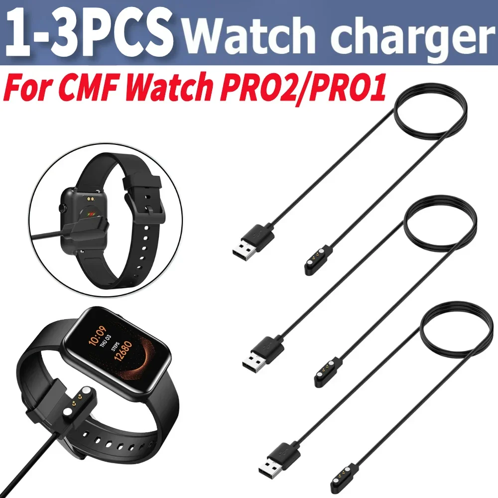 1-3PCS Dock-Ladegerät-Adapter Smartwatch USB-Ladekabel Stromladekabel für CMF Watch Pro 2/Pro 1 Smartwatch-Zubehör Image