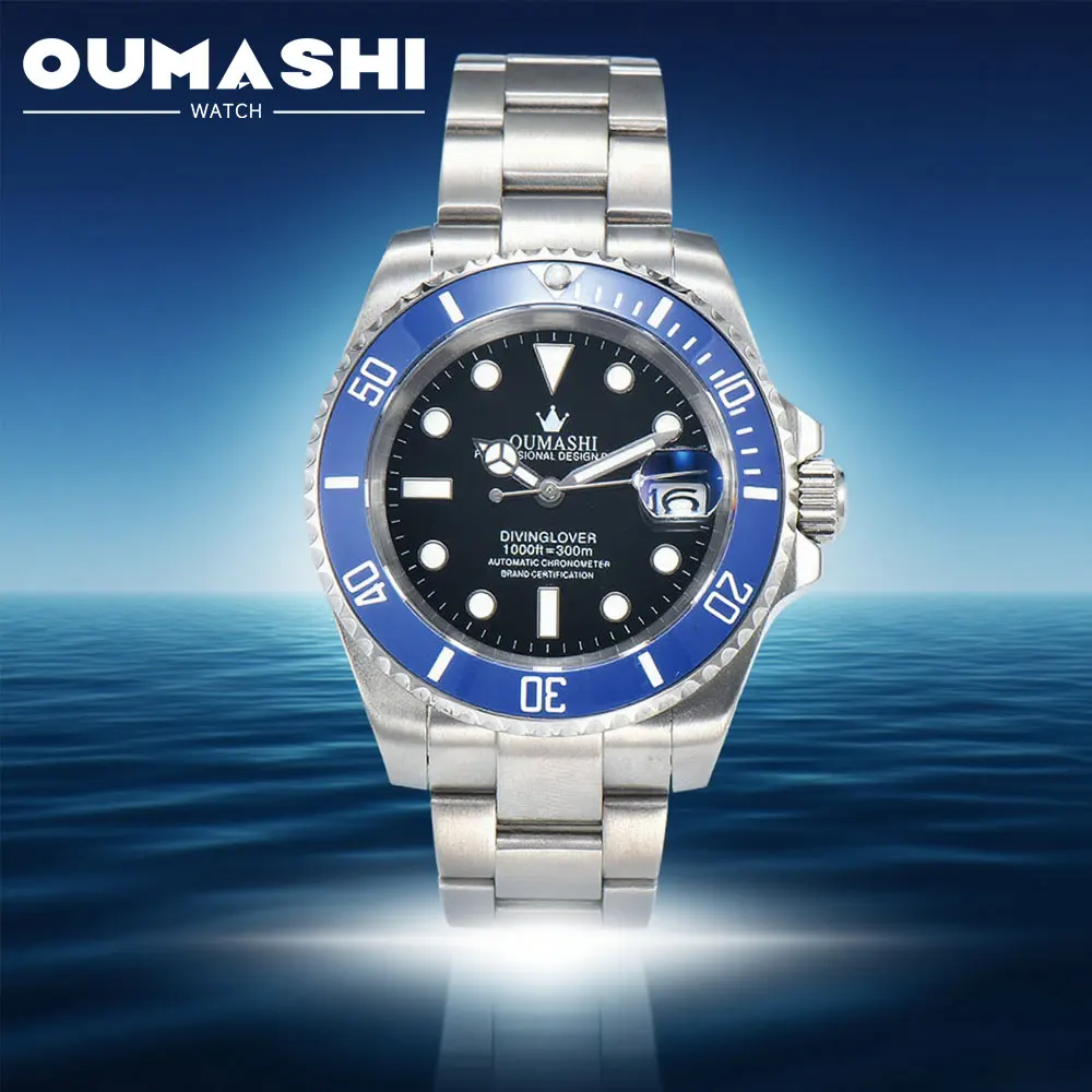 40mm Herren-Taucheruhr China NH35 Uhrwerk Luxus-Businessuhr Saphirglas Keramiklünette NH35 Taucheruhr Image
