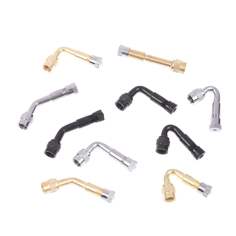 45 90 135 Grad Winkel gebogen Ventil Verlängerung Adapter für Auto Motorrad LKW Moto Fahrrad Reifen Schlauch Image