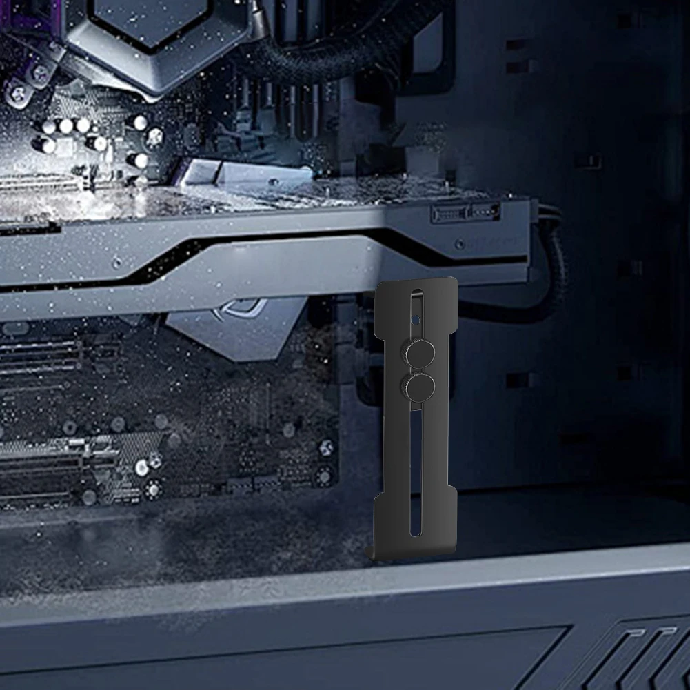 1 Stück Gehäuse 12cm Lüfterposition Edelstahl Computer-Grafikkarten-Halterung Videokarten-Stützhalterung für RTX 4090 4080 4070 Image