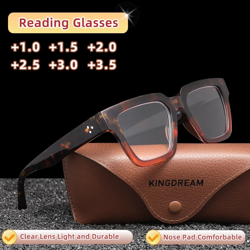 KINGDREAM Blaulichtblockierende Lesebrille für Männer und Frauen, Presbyopie-Brille, Lesebrille +1,0 +1,5 +2,0 +2,5 +3,0 +3,5 Image