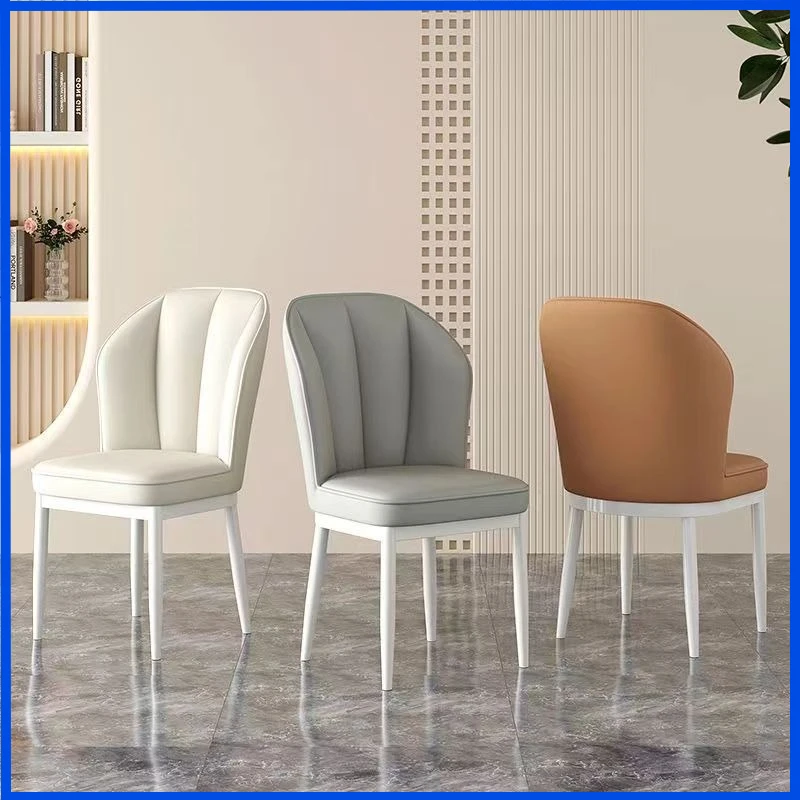 Nordic Cream Esszimmerstuhl – Minimalistischer Designer-Loungesessel, moderne Wohnzimmer- und Esszimmermöbel