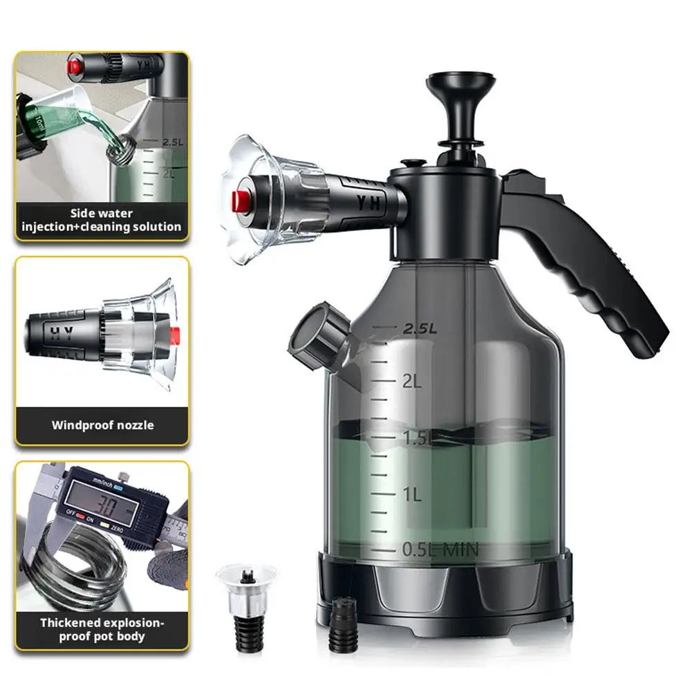 3L Schwarze Schaumkanone Hochdruckreiniger-Sprühpistole für Autowäsche Seife Wachs Hochdruck-Düse für den Heimgebrauch Image