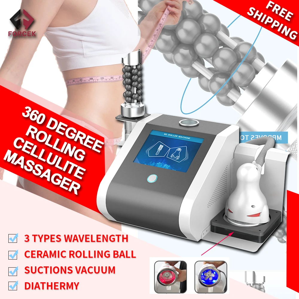 360-Grad 5D Vakuum-Roller Schlankheitsmaschine Cellulite-Massagegerät Infrarot 2-in-1 Körperformung Lymphdrainage Kavitationssystem Image