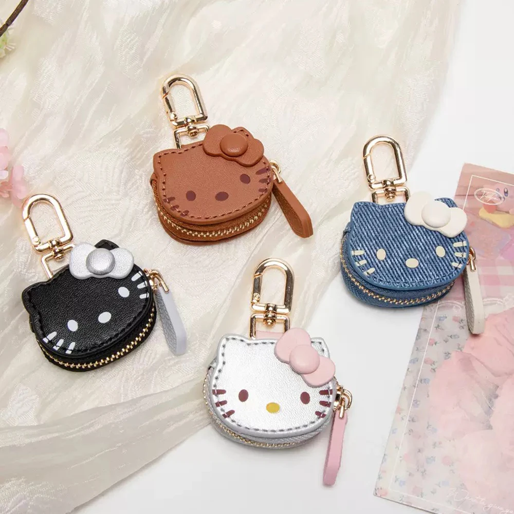 Sanrio Hello Kitty Schlüsselanhänger Tasche Kawaii Neue süße Anime Cartoon Schlüsselanhänger Anhänger Mädchen Weihnachten Student Spielzeug Geschenk Kinder