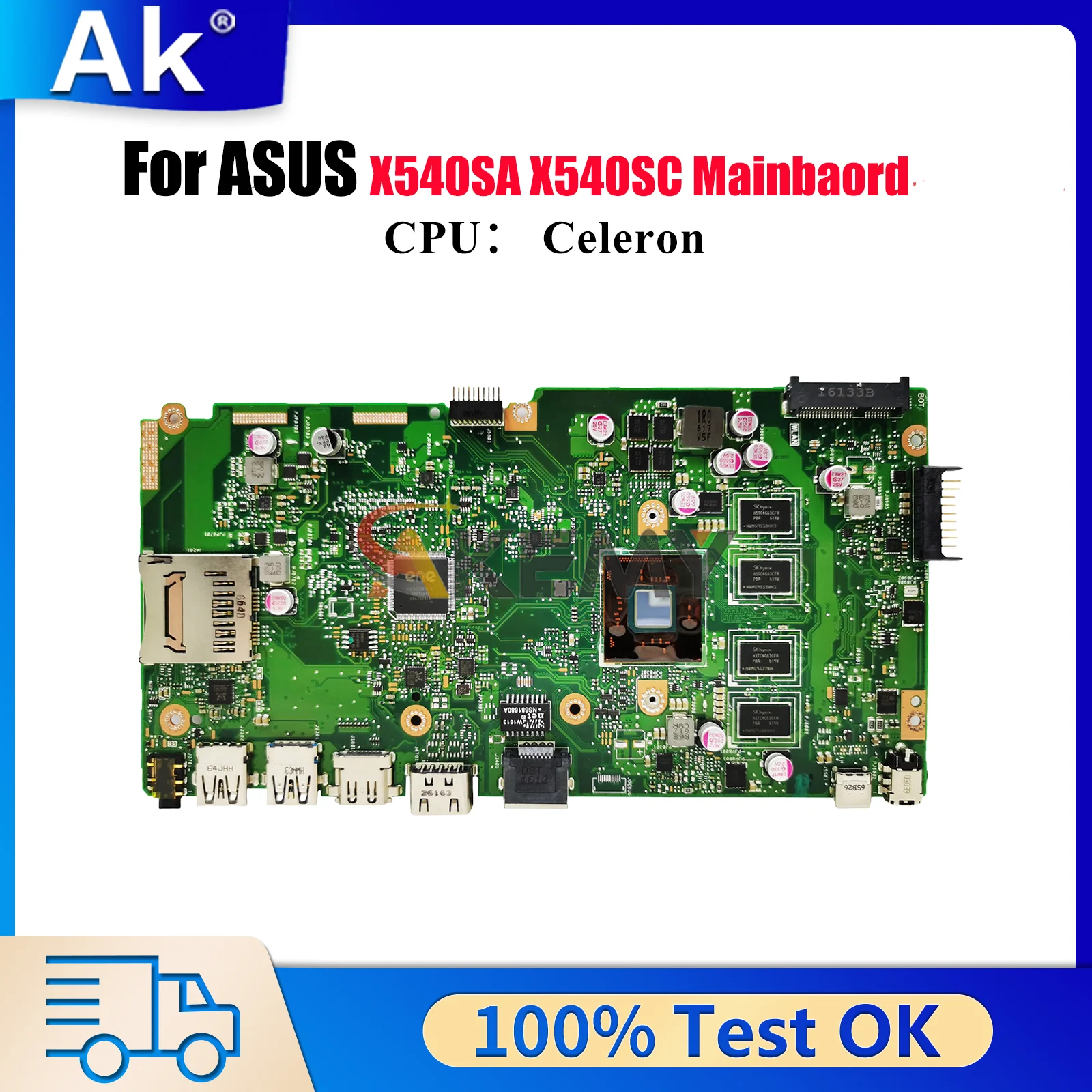 X540SA Laptop Motherboard For ASUS VivoBook A540S X540SC R540S D540S X540SA F540S X540S Notebook Mainboard With Celeron CPU stk Image