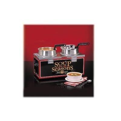 SOUP MERCHANDISER, DOUBLE 4 QT WELL, W/O HEADER(1 Each/Unit)