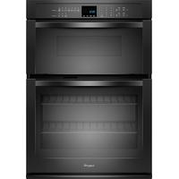 Whirlpool 27" Single Electric Wall Oven with Built-In Microwave - Black - WOC54EC7AB