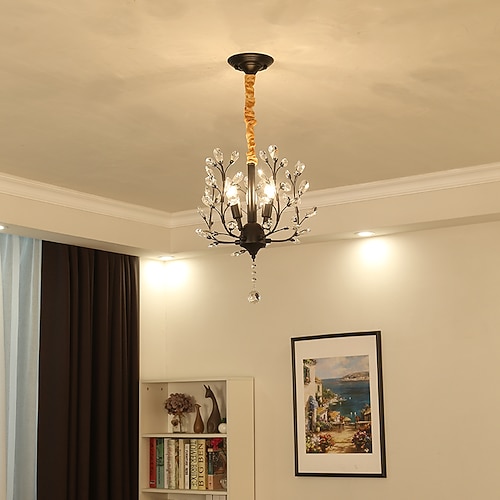 3-flammig 35 cm Cluster-Design Kronleuchter Eisen Zeitgenössisch 110-120V 220-240V Image