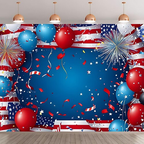 Fotohintergrund zum 250. Jahrestag der USA für die Dekoration zum Unabhängigkeitstag, patriotisches Feierbanner Image