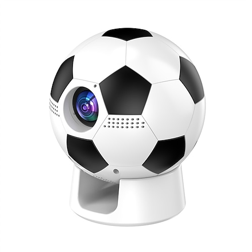 Fußballprojektor, tragbarer 4K-Ultra-HD-Filmprojektor für Zuhause Spieltag im Freien, unterstützt WLAN-Spiegelung von Smartphones, einzigartiges Geschenk für Fußballfans zur Feier der globalen